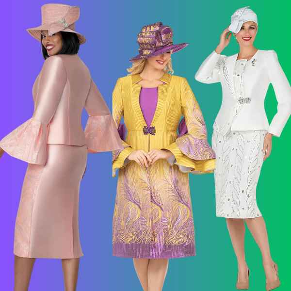 Women Church Suits With Matching Hats