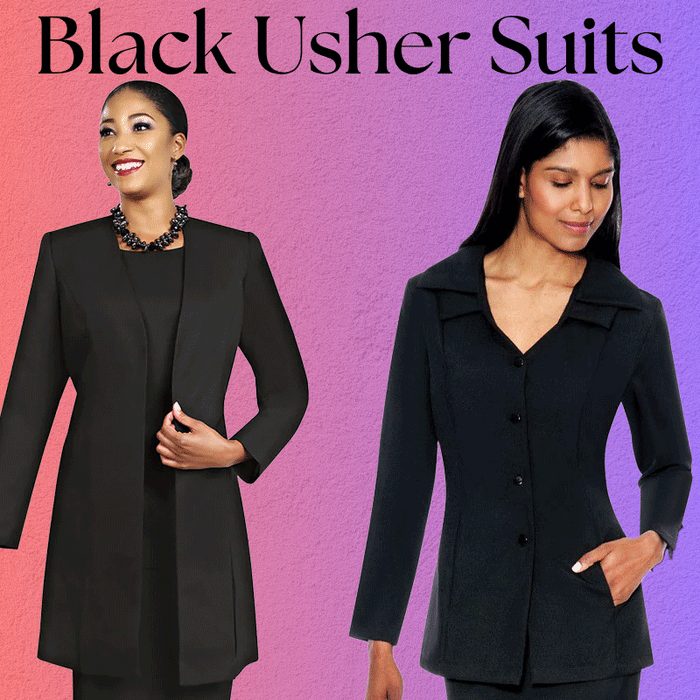 Black Usher Suits For Women