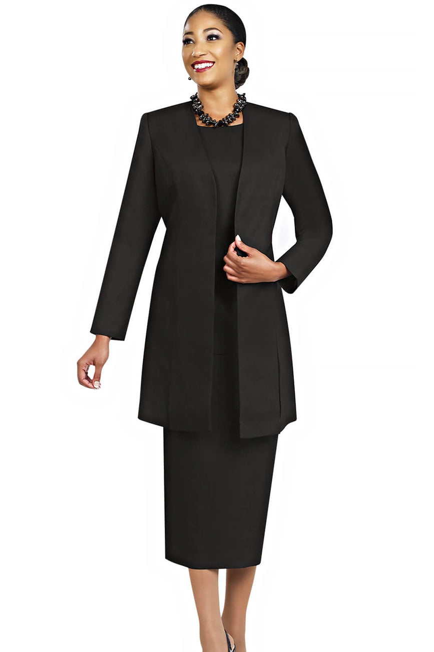 Ben Marc Usher Suit 2296C-Black - Church Suits For Less