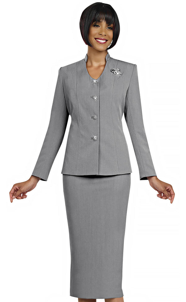 Ben Marc Usher Suit 78096-Silver - Church Suits For Less