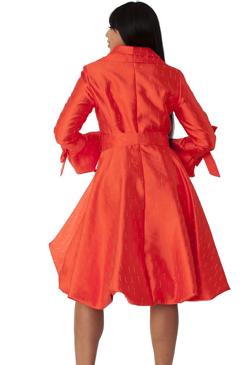 Chancele Dress 9723-Orange
