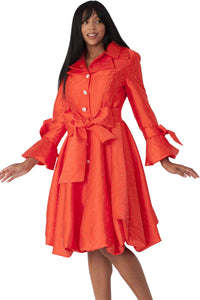 Chancele Dress 9723-Orange