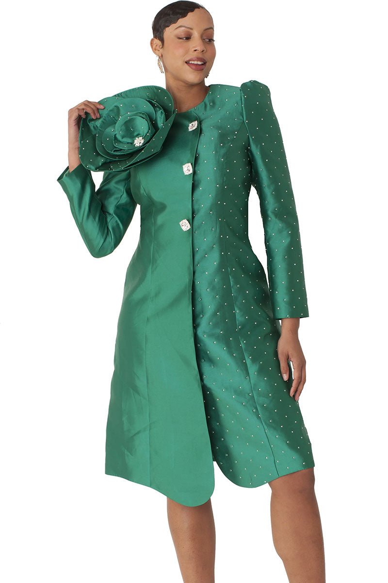 Chancele Dress 9751-Emerald