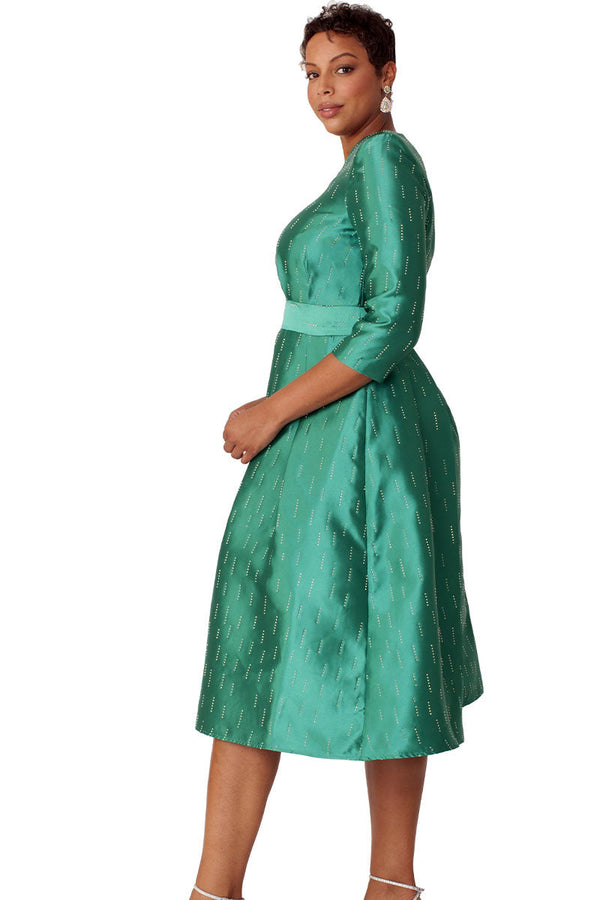 Chancele Dress 9763-Emerald