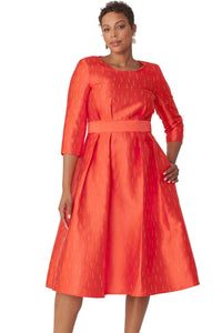 Chancele Dress 9763-Red