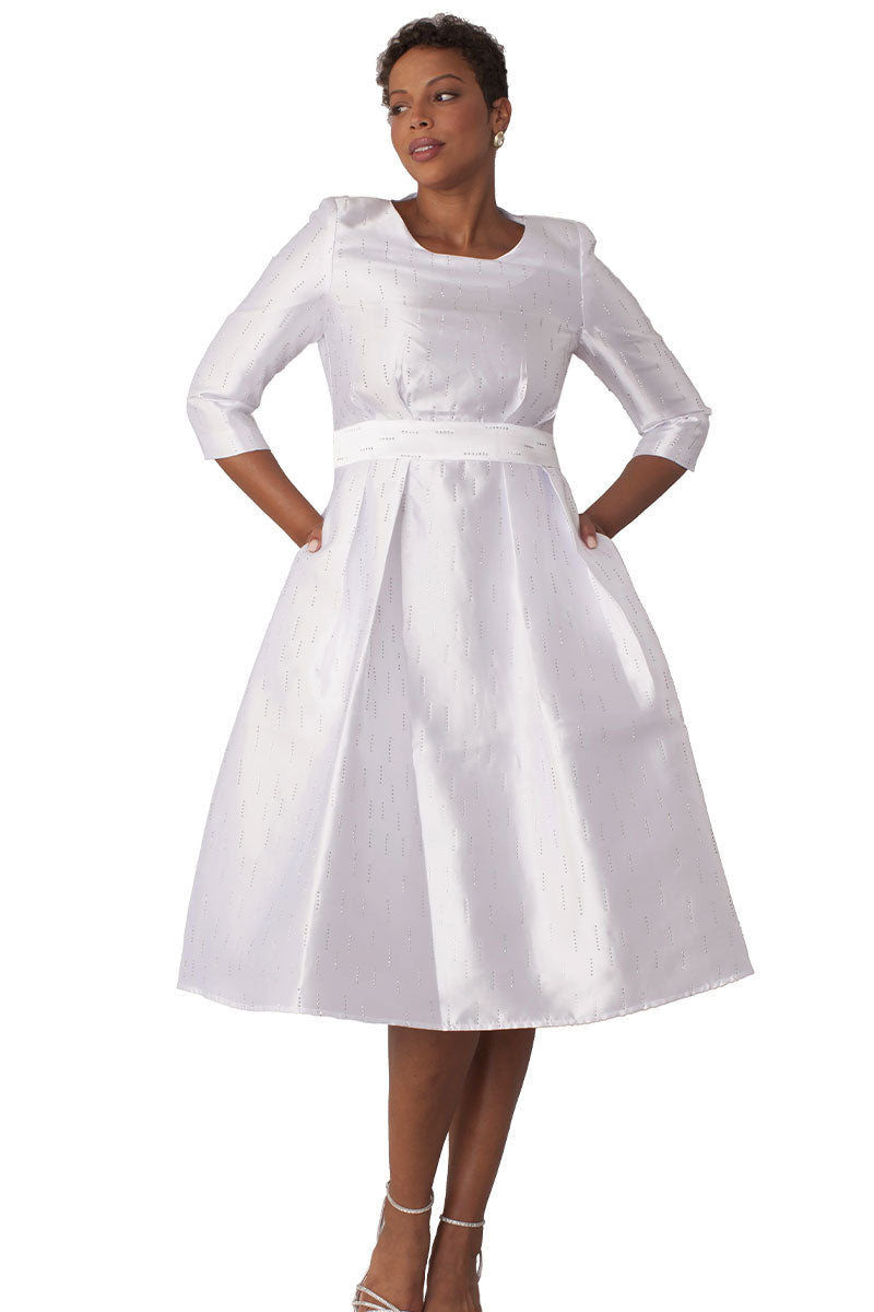 Chancele Dress 9763-White