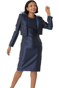 Chancele Dress 9766-Navy