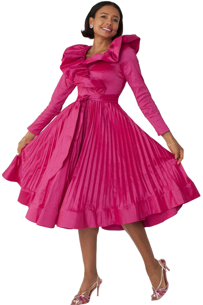 Chancele Dress 9770-Fuchsia