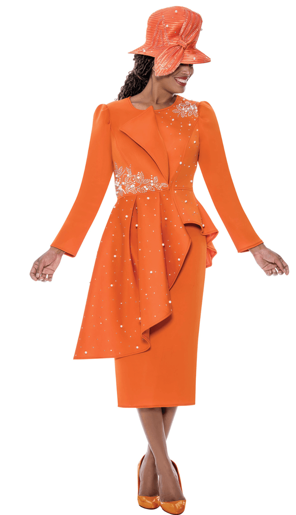 GMI Church Suit 400712-Orange - Church Suits For Less