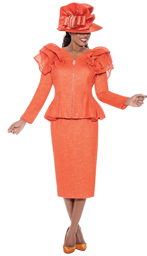 GMI Church Suit 400742-Orange - Church Suits For Less