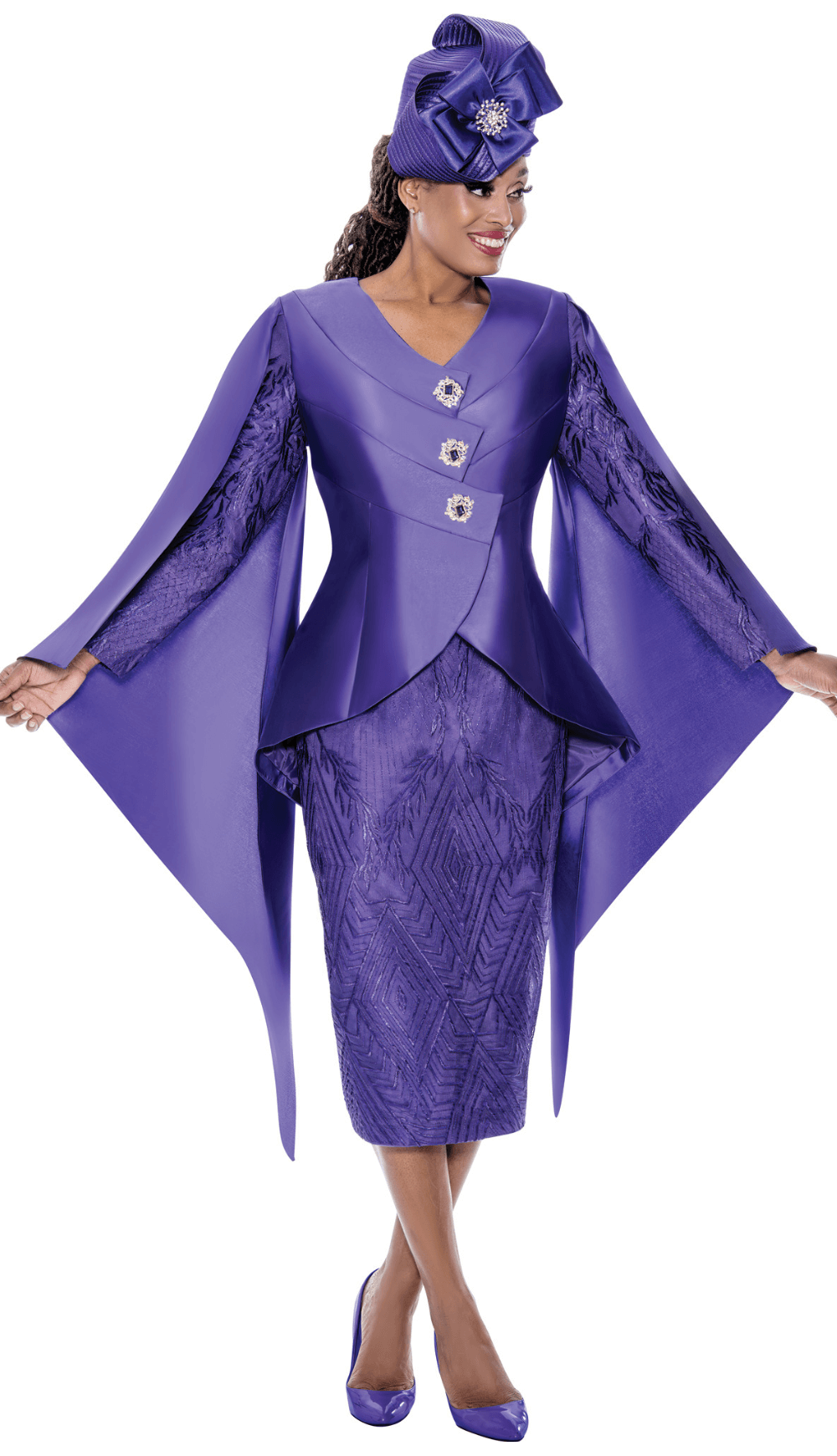 GMI Church Suit 400812-Purple - Church Suits For Less