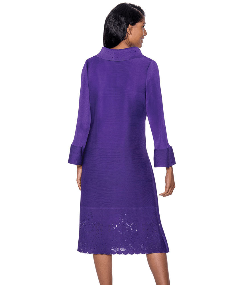 Divine Casual Dress 1661-Purple - Church Suits For Less