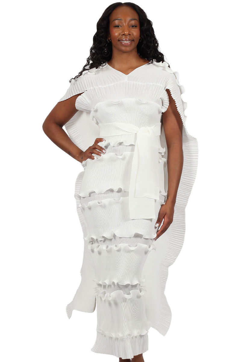 Diana Couture Church Dress 8014-White