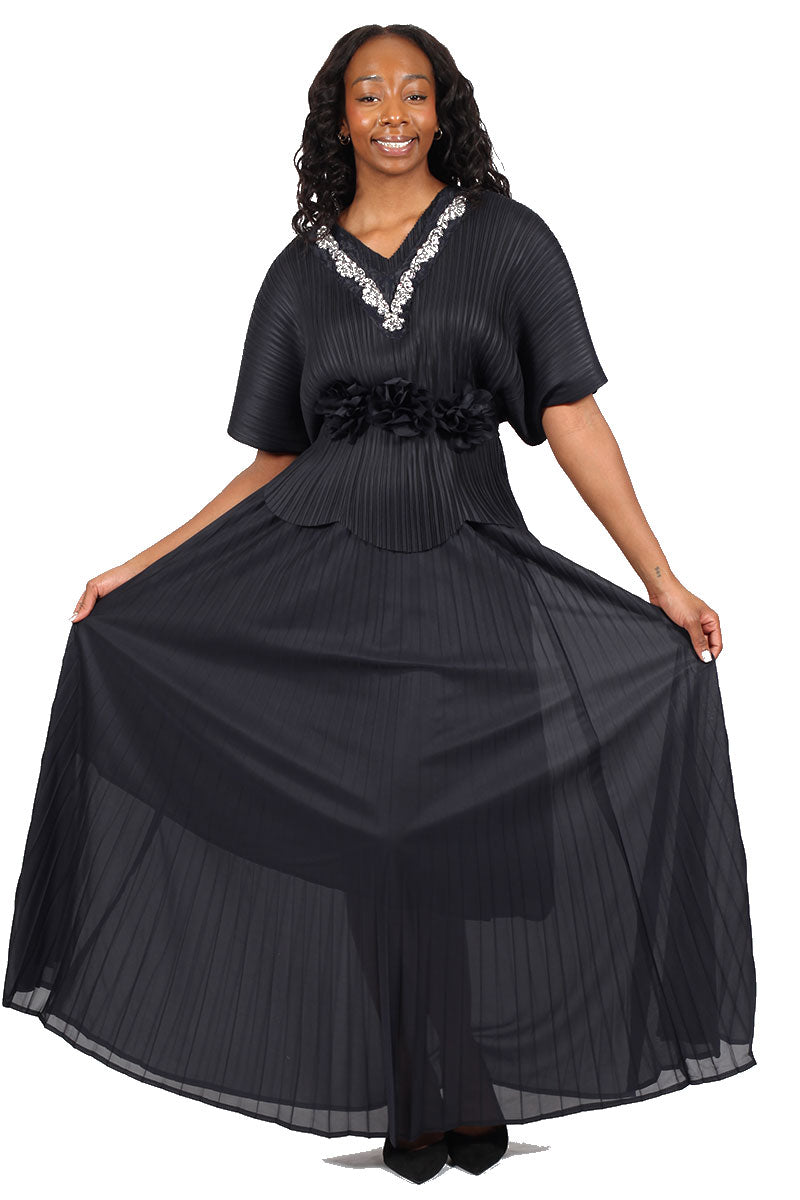 Diana Couture Church Dress 8078-Black