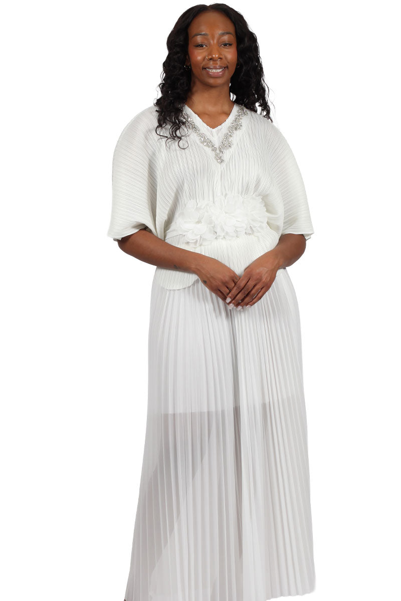 Diana Couture Church Dress 8078-White