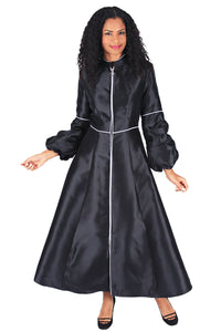 Diana Church Robe 8601C-Black/White - Church Suits For Less