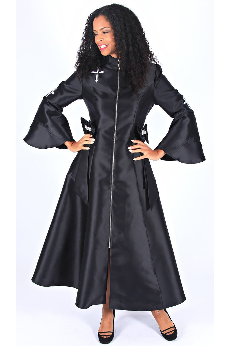 Diana Church Robe 8620C-Black - Church Suits For Less