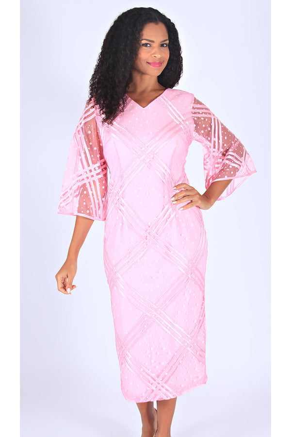 Diana Couture Dress 8589C-Pink - Church Suits For Less