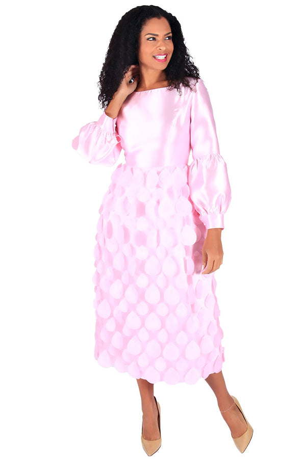 Diana Couture Dress 8616C-Pink - Church Suits For Less