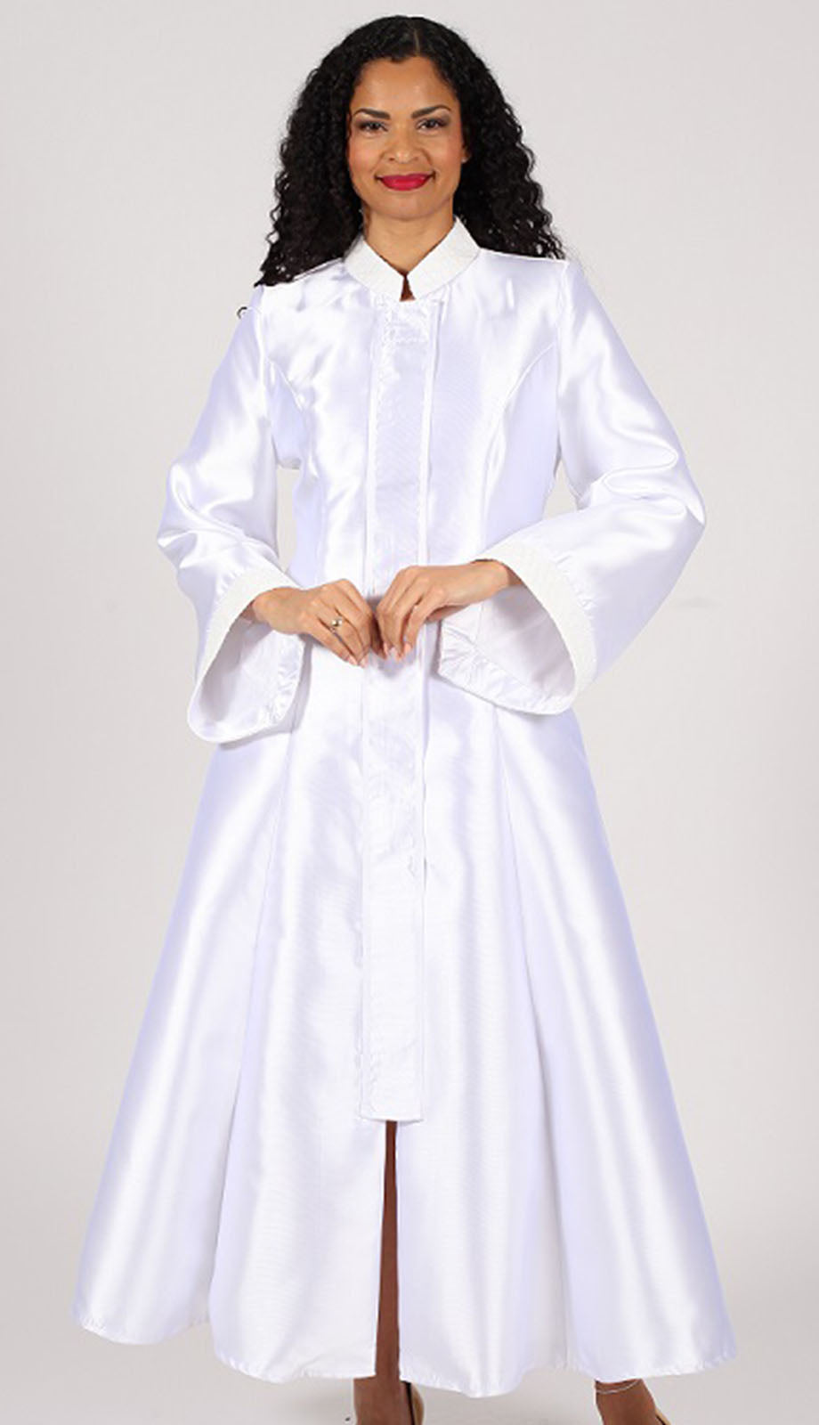 Diana Church Robe 8595C-White - Church Suits For Less