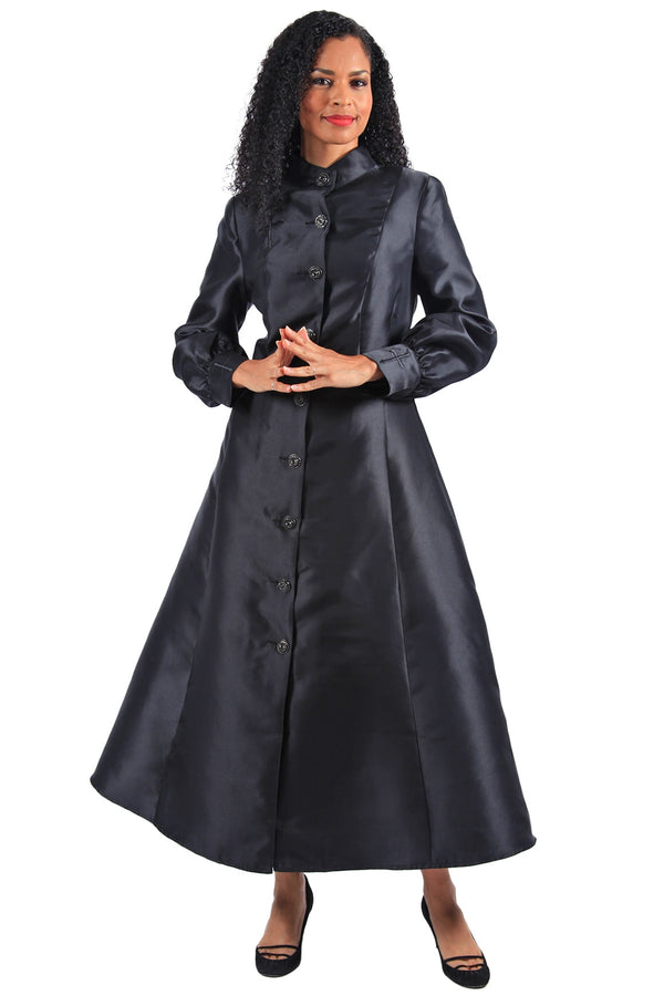 Diana Church Robe 8637C-Black - Church Suits For Less