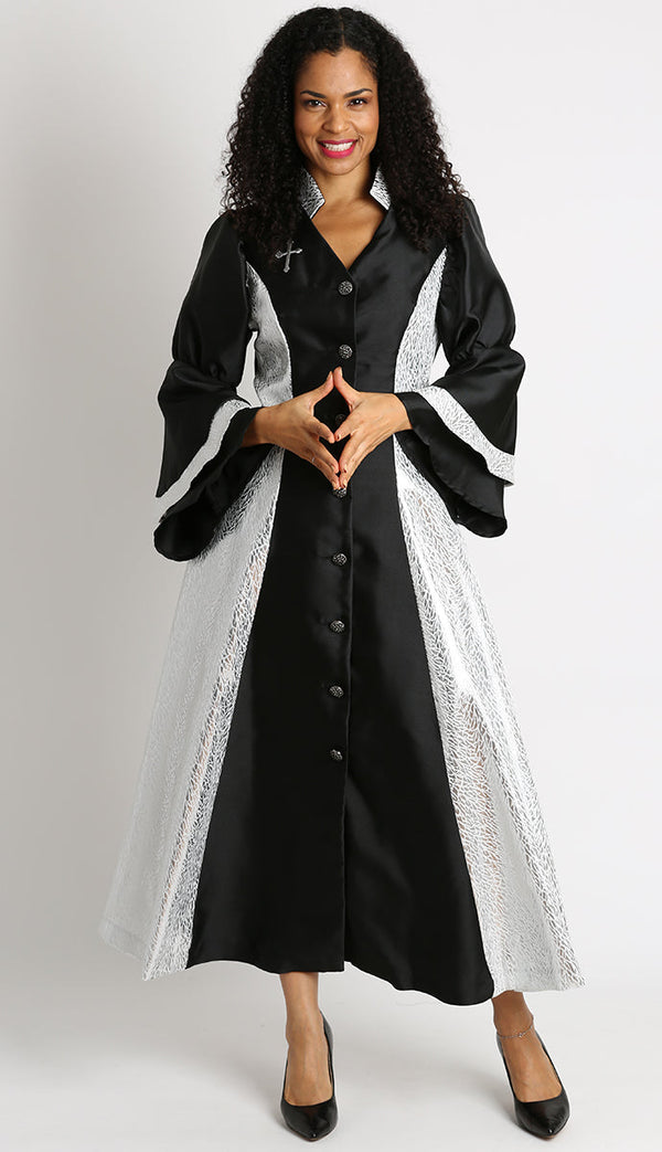 Diana Women Robe 8147C-Black - Church Suits For Less