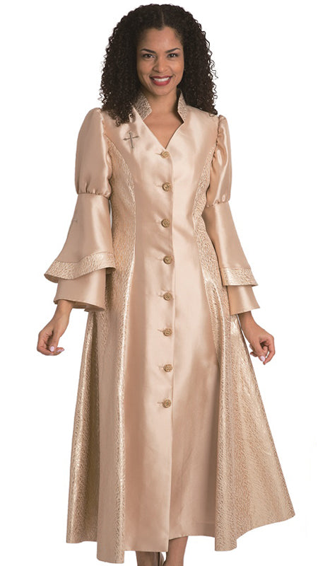 Diana Women Robe 8147-Gold - Church Suits For Less