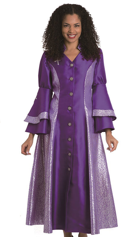 Diana Women Robe 8147C-Purple - Church Suits For Less