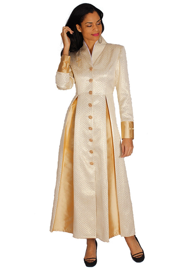 Diana Couture Church Robe 8556C-Gold - Church Suits For Less