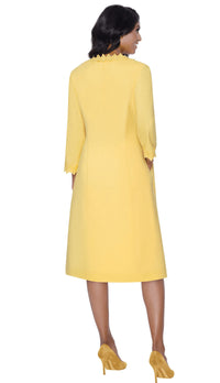 Divine Church Dress 2052C-Yellow - Church Suits For Less