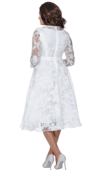 Divine Church Dress 2021C-White