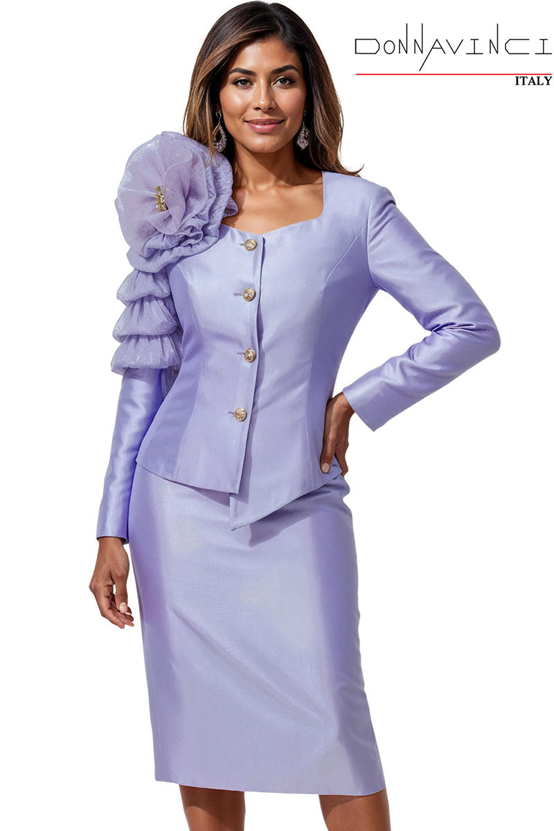 Donna Vinci Church Suit 12258-Lavender
