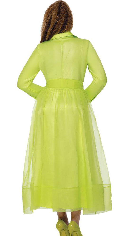 Dorinda Clark Cole Dress 309501-Lime - Church Suits For Less