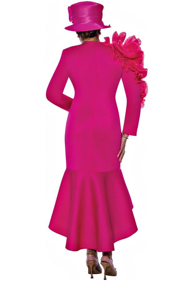 Dorinda Clark Cole Skirt Suit 5481-Magenta - Church Suits For Less