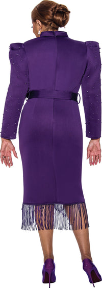 Dorinda Clark Cole Dress 5171C-Purple - Church Suits For Less