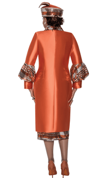 Dorinda Clark Cole Dress 309052-Orange - Church Suits For Less