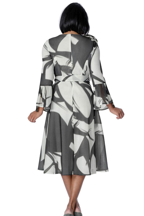 Dresses by Nubiano 100721C-Black/White