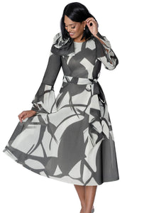 Dresses by Nubiano 100721C-Black/White