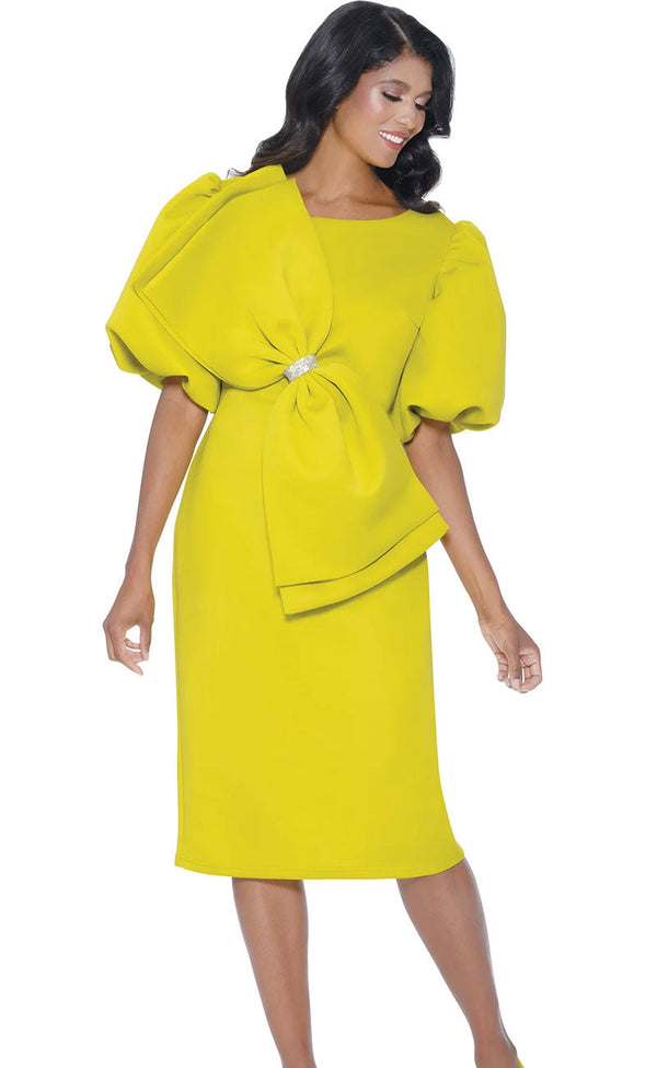 Church Dress By Nubiano 12351 - Pistachio - Church Suits For Less