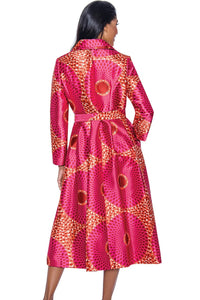 Church Dress By Nubiano 12321C-Multi - Church Suits For Less