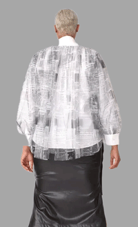 For Her Women Top 81922C-Newsprint