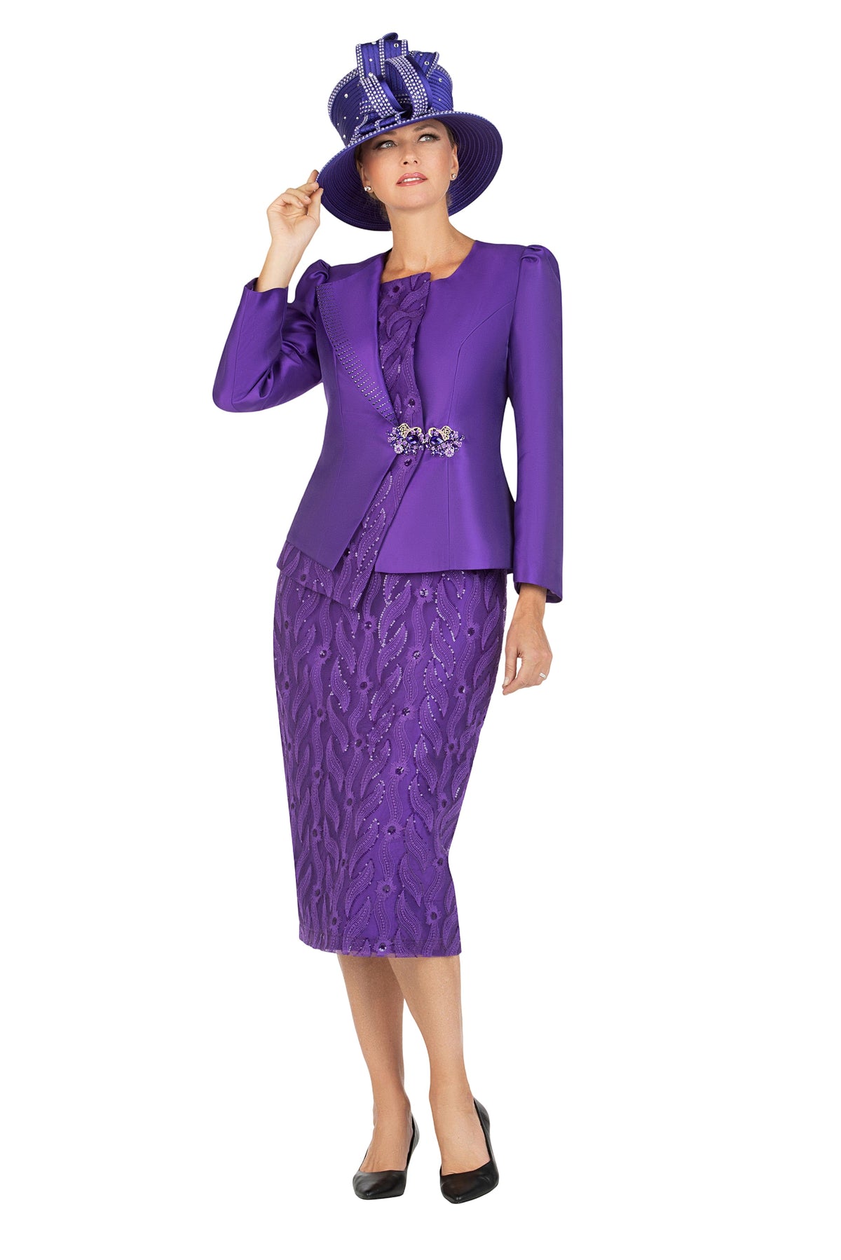 Giovanna Church Suit G1152C-Purple