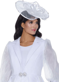 GMI Church Hat 400503-White - Church Suits For Less