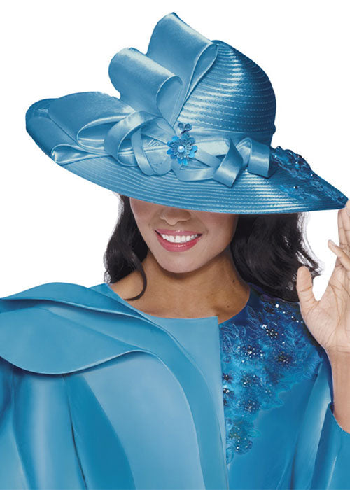 GMI Church Hat 400852-Turquoise - Church Suits For Less