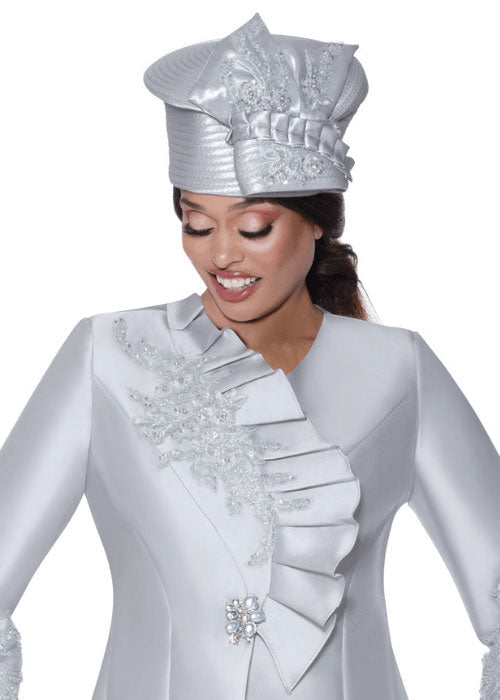 GMI Church Hat 400862-Silver - Church Suits For Less