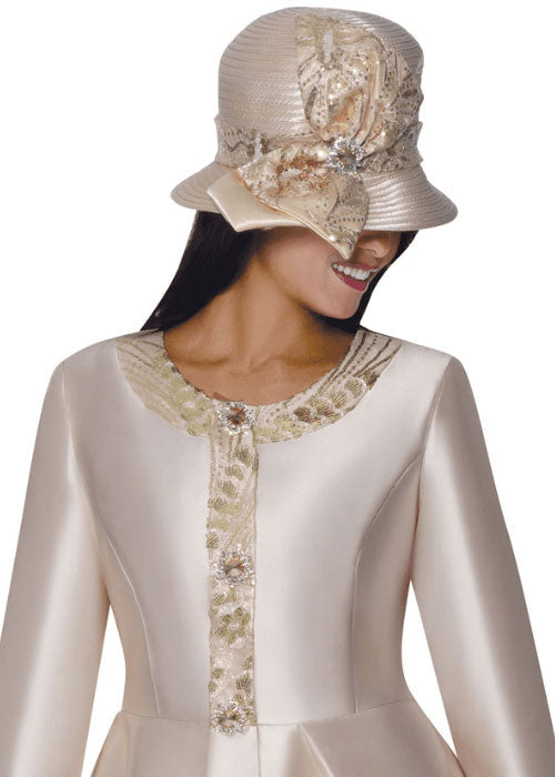 GMI Church Hat 400912-Champagne - Church Suits For Less