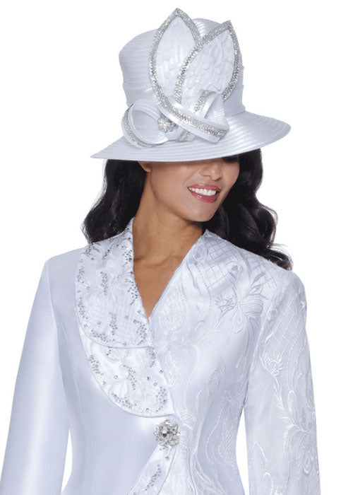 GMI Church Hat 400932-White - Church Suits For Less