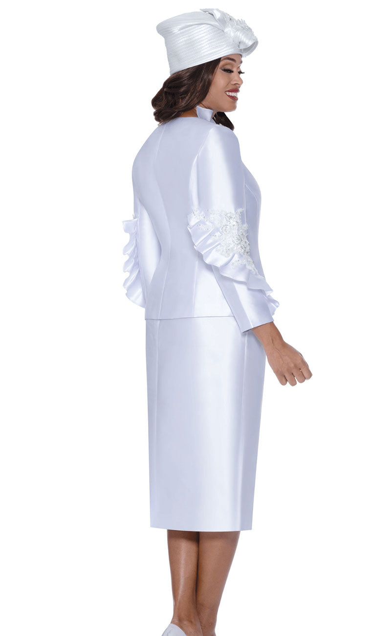 GMI Church Suit 400862-White - Church Suits For Less