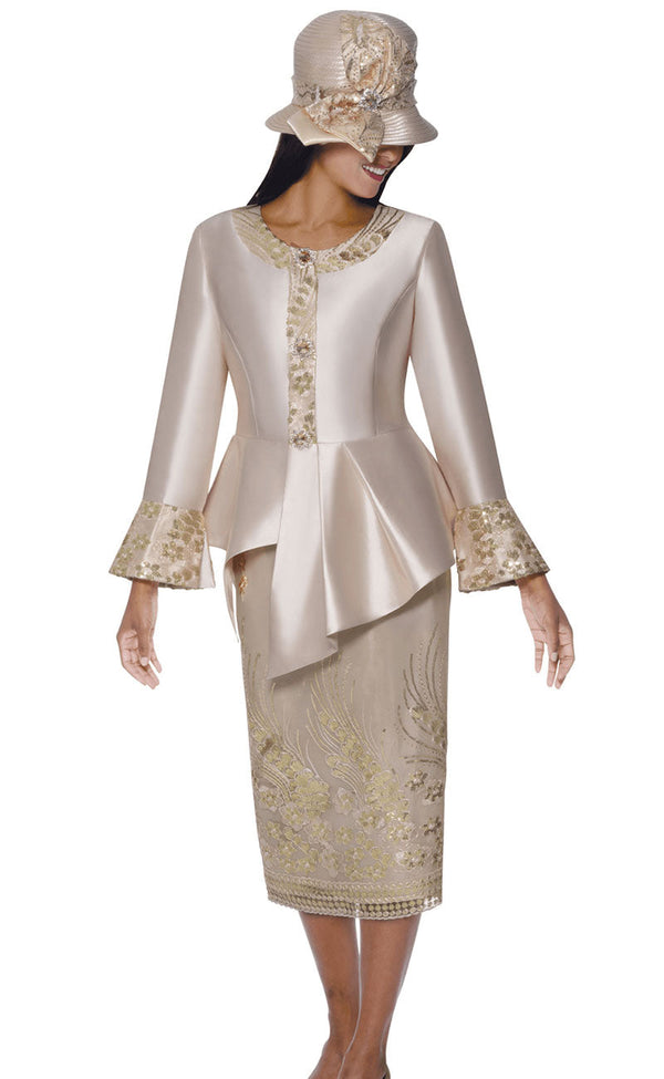 GMI Church Suit 400912-Champagne - Church Suits For Less