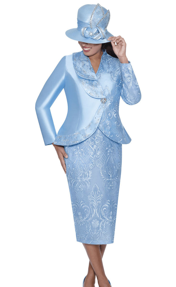 GMI Church Suit 400932-Blue - Church Suits For Less